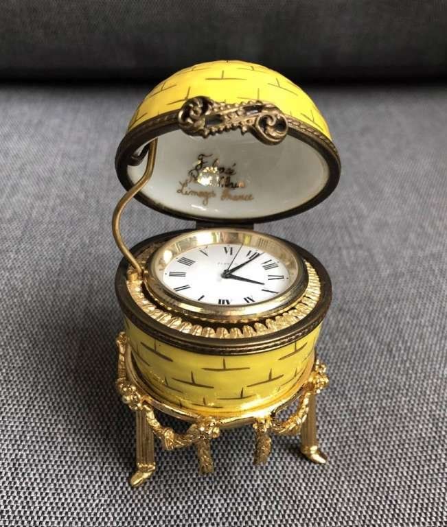 Fabergé Orologi: Fabergé - Ei mit Uhr – Nuovo e nell'imballaggio originale da Zürich venduto da Nazerali8002