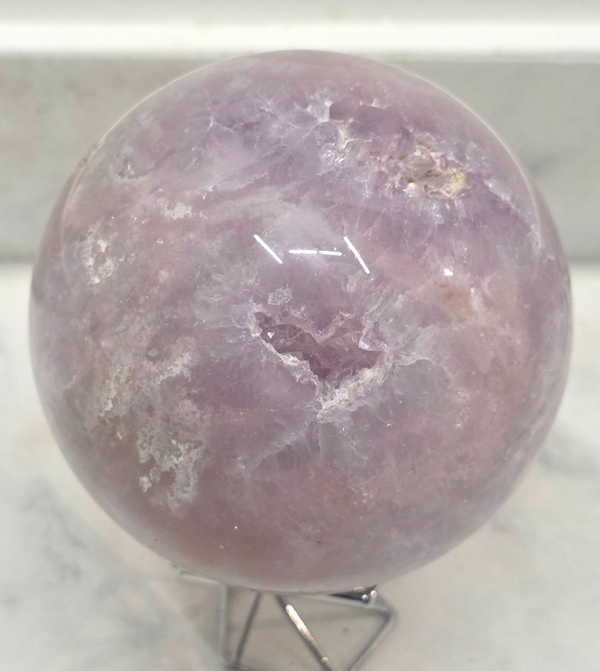 Minerali & Pietre curative: Pink Amethyst Kugel 89mm 954g – Nuovo e nell'imballaggio originale da Matzingen venduto da Shay_Crystalz 1