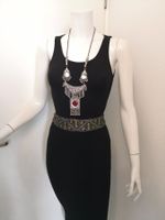 🤩BOHO-CHIC HANDGEMACHTER ETHNO TAILLEN-GÜRTEL SCHWARZ-GRÜN