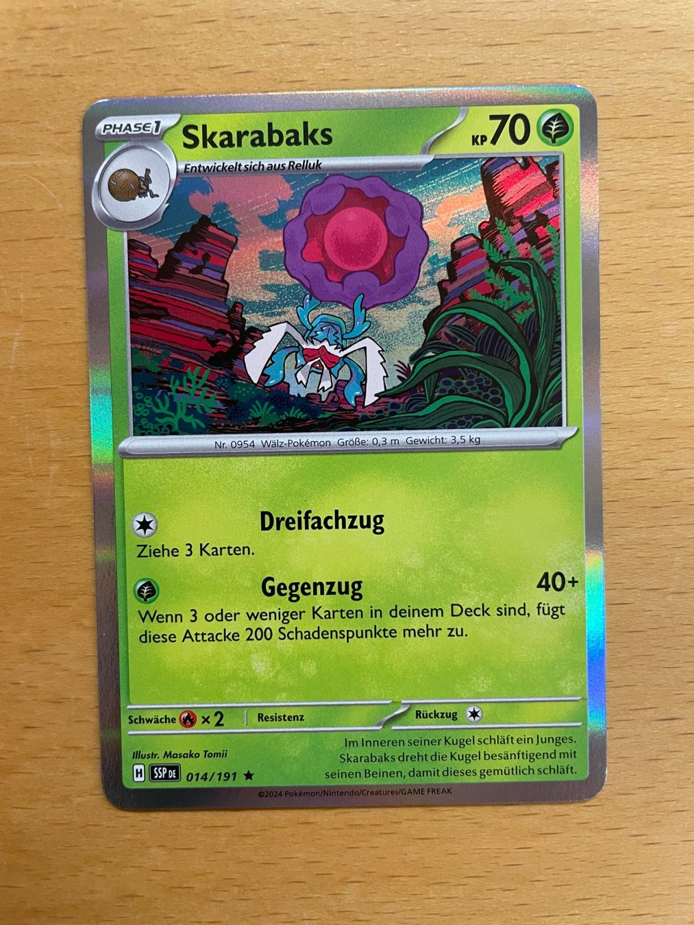 Pokémon Carte collezionabili: Pokemon Skarabaks Holo (Versand gratis) – Nuovo (secondo la descrizione) da Chur venduto da Angerson