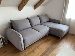 ausziehbares Sofa grau (Micasa), top Zustand