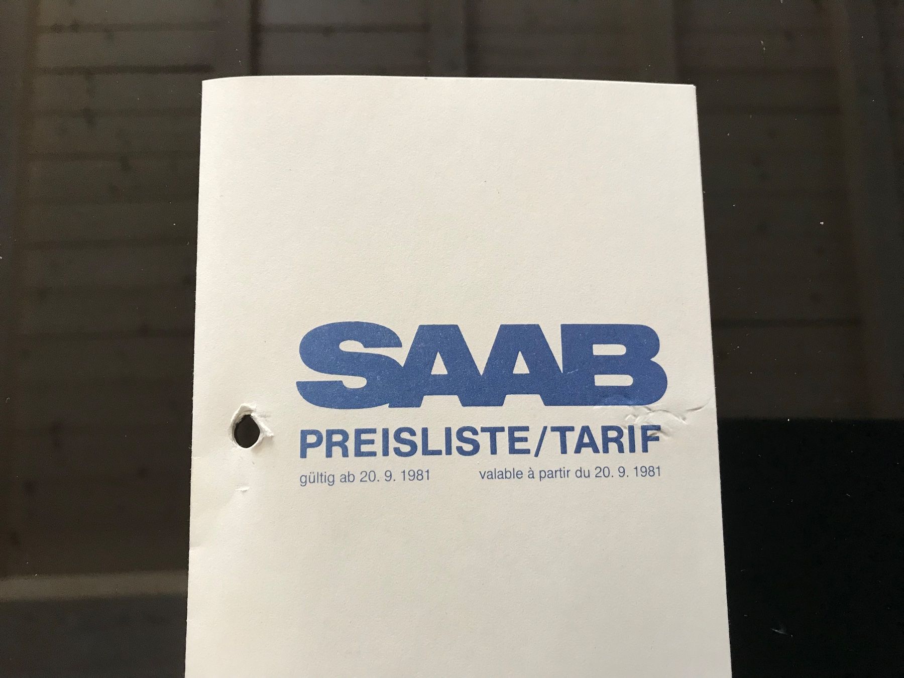 Saab Dokumente: Saab Prospekt und Preisliste – Gebraucht aus Balterswil von Jeko1967 4