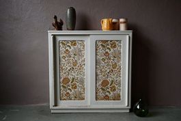 Bahut Commode à porte coulissantes vaisselier bohème vintage