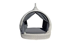 LUXUS RATTAN LIEGEINSEL  INKL SCHUTZHÜLLE -50%