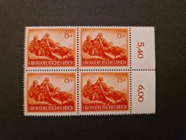 Deutsches Reich Viererblock Briefmarken postfrisch