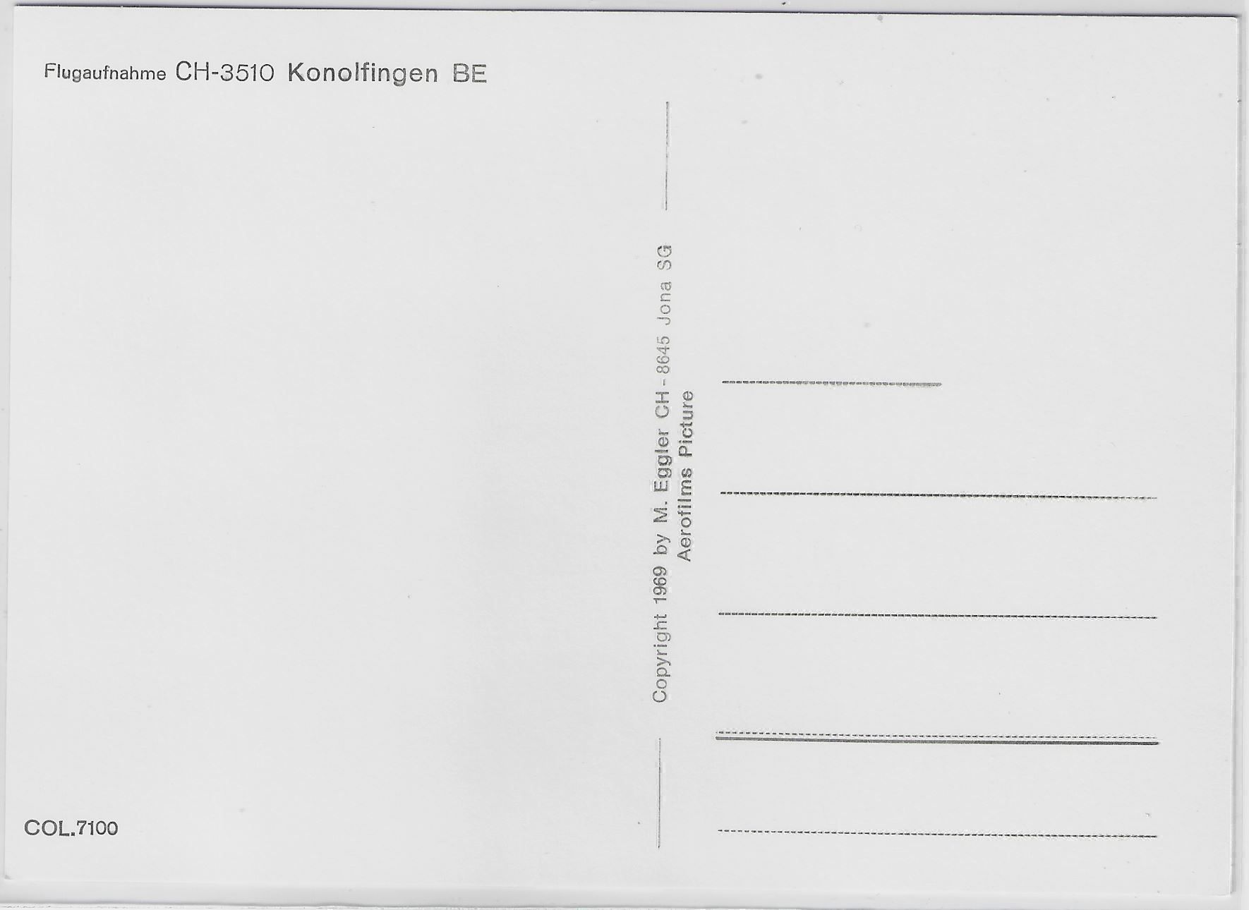 Cartoline postali: Flugaufnahme Konolfingen BE – Antico da Ettingen venduto da Kartenplanet 1