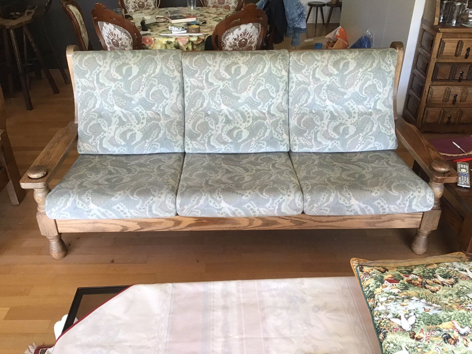 Divani: Rustikale Eichen Sofa-Gruppe 3er, 2er, 1er inkl. Couchtisch – Usato da Kreuzlingen venduto da Dennis2004