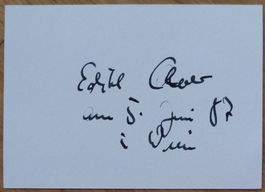 Edith Clever (1940) Schauspielerin - sign. Karte