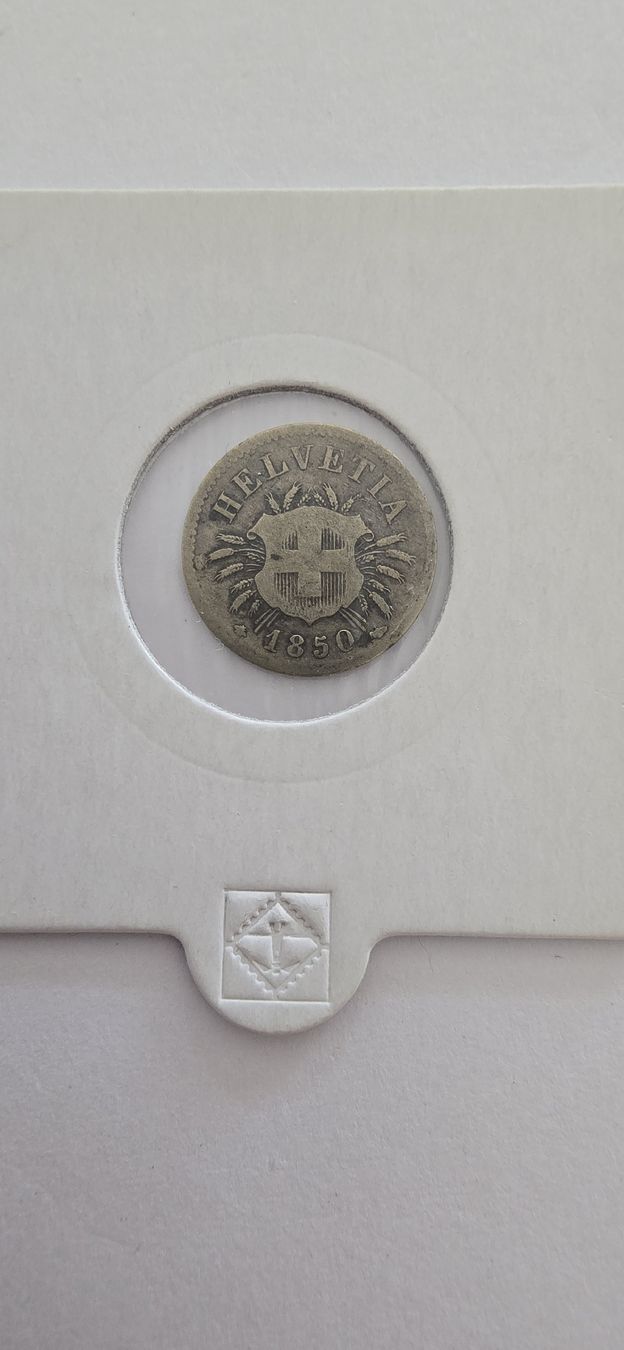 Alle Münzen: 5cts 1850 – Gebraucht aus Fribourg von yan_z5fr