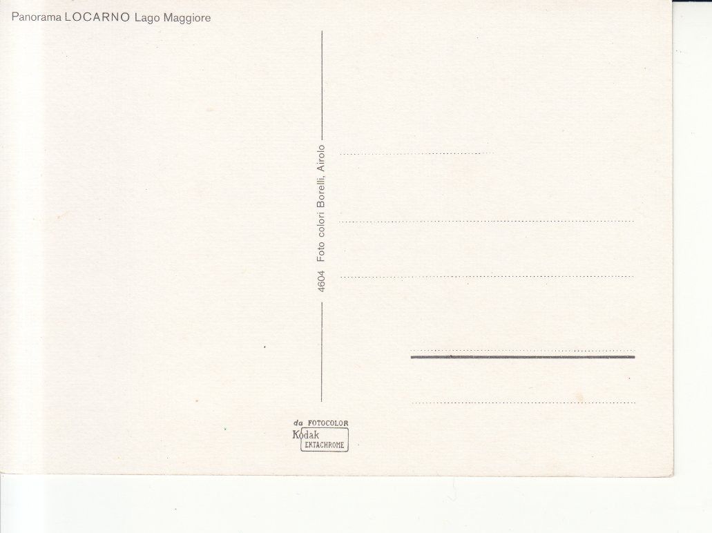Cartoline postali: Locarno ca. 1980 – Usato da Bürglen TG venduto da StampGraf 1