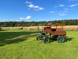 Pferdekutsche Holzaufbau grün guter Zustand gebraucht