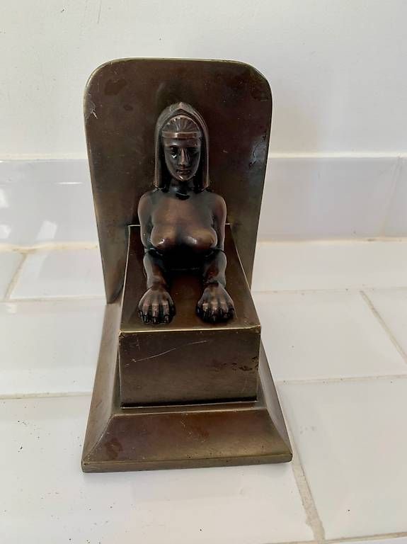 Statuette: Sphinx bronze art deco – Usato da Montreux venduto da Barber_Swiss_Vintage 2