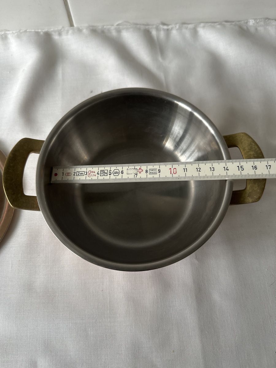 Padelle: Spring Kupfertopf mit Messinggriffen, Ø 14cm – Usato da Zürich venduto da Chaeffeler 5
