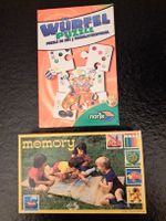 Noris Wuerfel Puzzle und Memory Spiel gut erhalten
