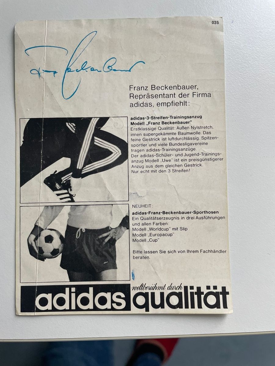 Autografi: Franz Beckenbauer Autogrammkarte – Usato da Niederglatt ZH venduto da gth_hrn5 1