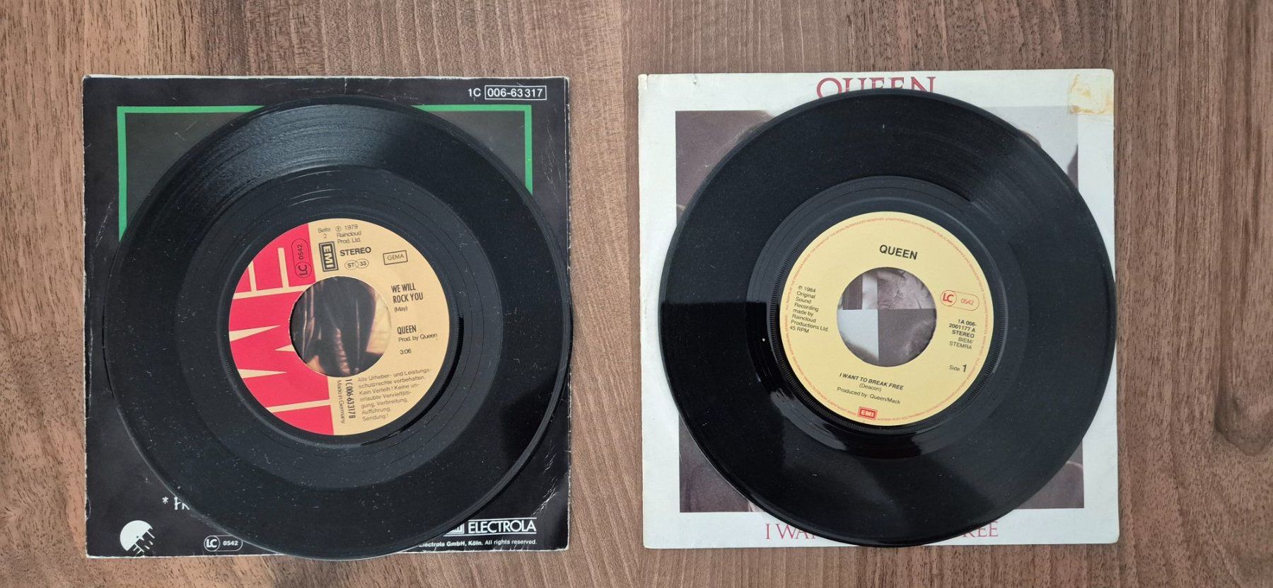 Dischi in vinile: 2 Queen-Singles – Usato da Emmenbrücke venduto da eneredi 2