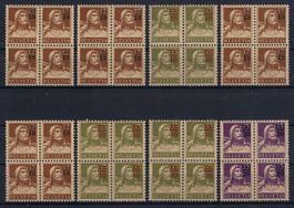 Tellbrustbild1915/30 mit neuem Wertaufdruck postfrisch