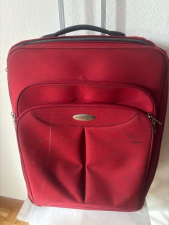 Samsonite Koffer, bordeauxrot, mit 2roller mit Zahlenschloss