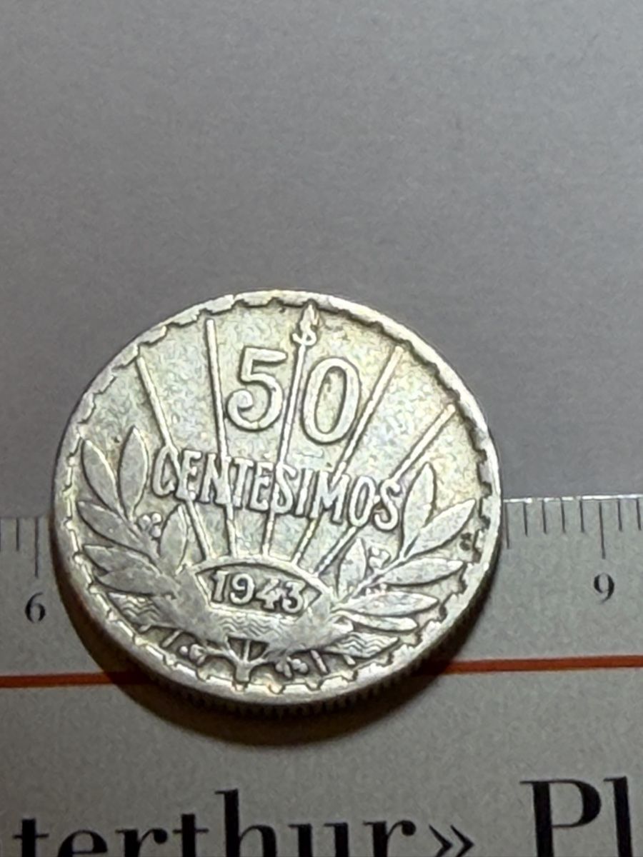 Toutes les monnaies: Uruguay - 50 centimes - 1943 - AG  – D'occasion à Payerne par Mike1682 2