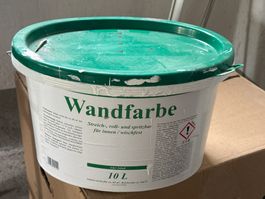 Aus Hausräumung- weisse Wandfarbe, 3/4 voll