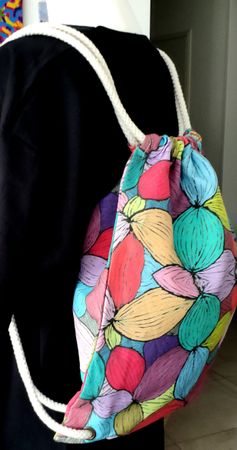 Turnbeutel Rucksack von Mova, handmade Einzelstück numeriert