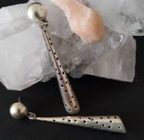 LANGE OHRRINGE IN 925 SILBER