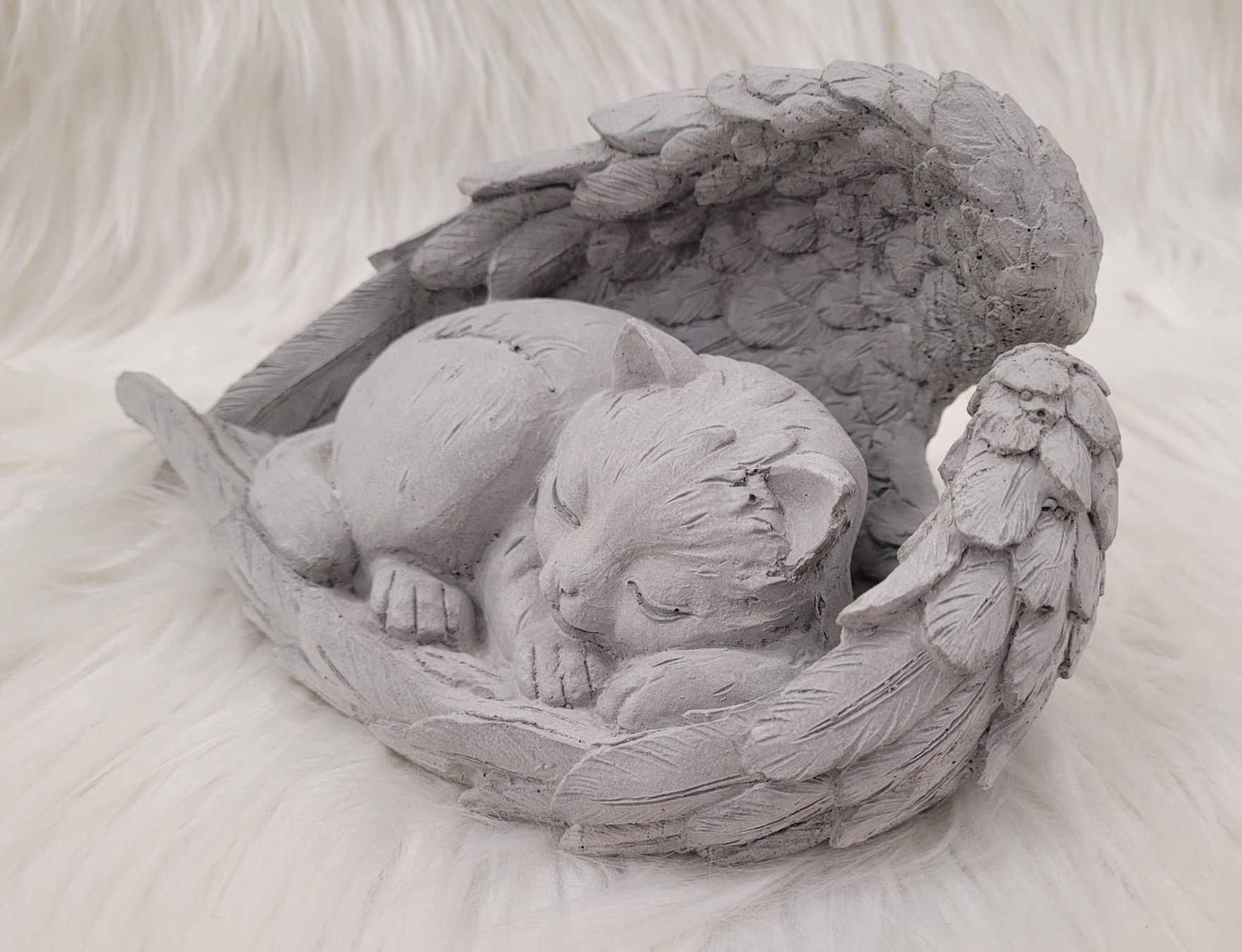 Tutte le decorazioni: Beton Katzen Engel (handgemacht) – Nuovo e nell'imballaggio originale da Wohlen AG venduto da BetonPapierUpcycling 1