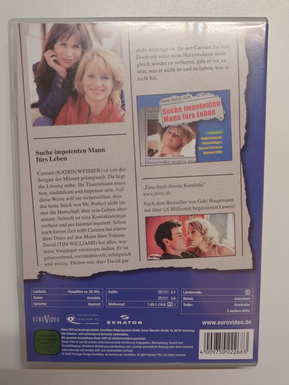 Tutti i DVDs: Suche impotenten Mann fürs Leben – Usato da Liestal venduto da Kratzilla 2