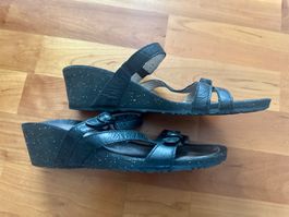Teva Sommersandalen echt Leder in 37, schwarz