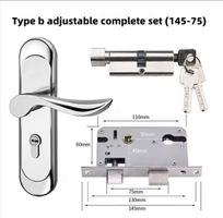 Serrure de porte en acier inoxydable de porte intérieure