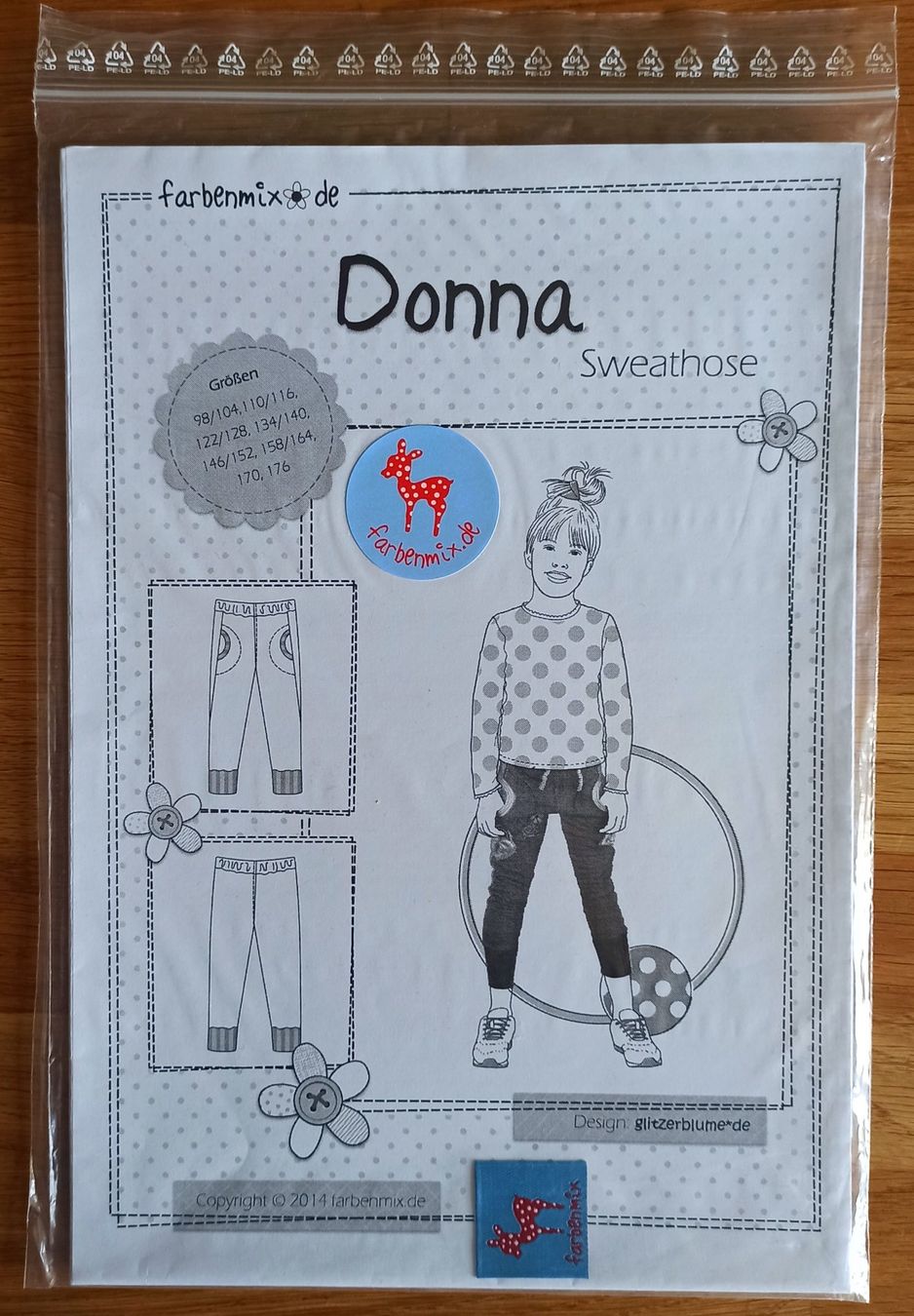 Cartamodelli: Papier-Schnittmuster "Donna" von farbenmix, neu & OVP – Nuovo e nell'imballaggio originale da Rothenburg venduto da Kaulquappe55