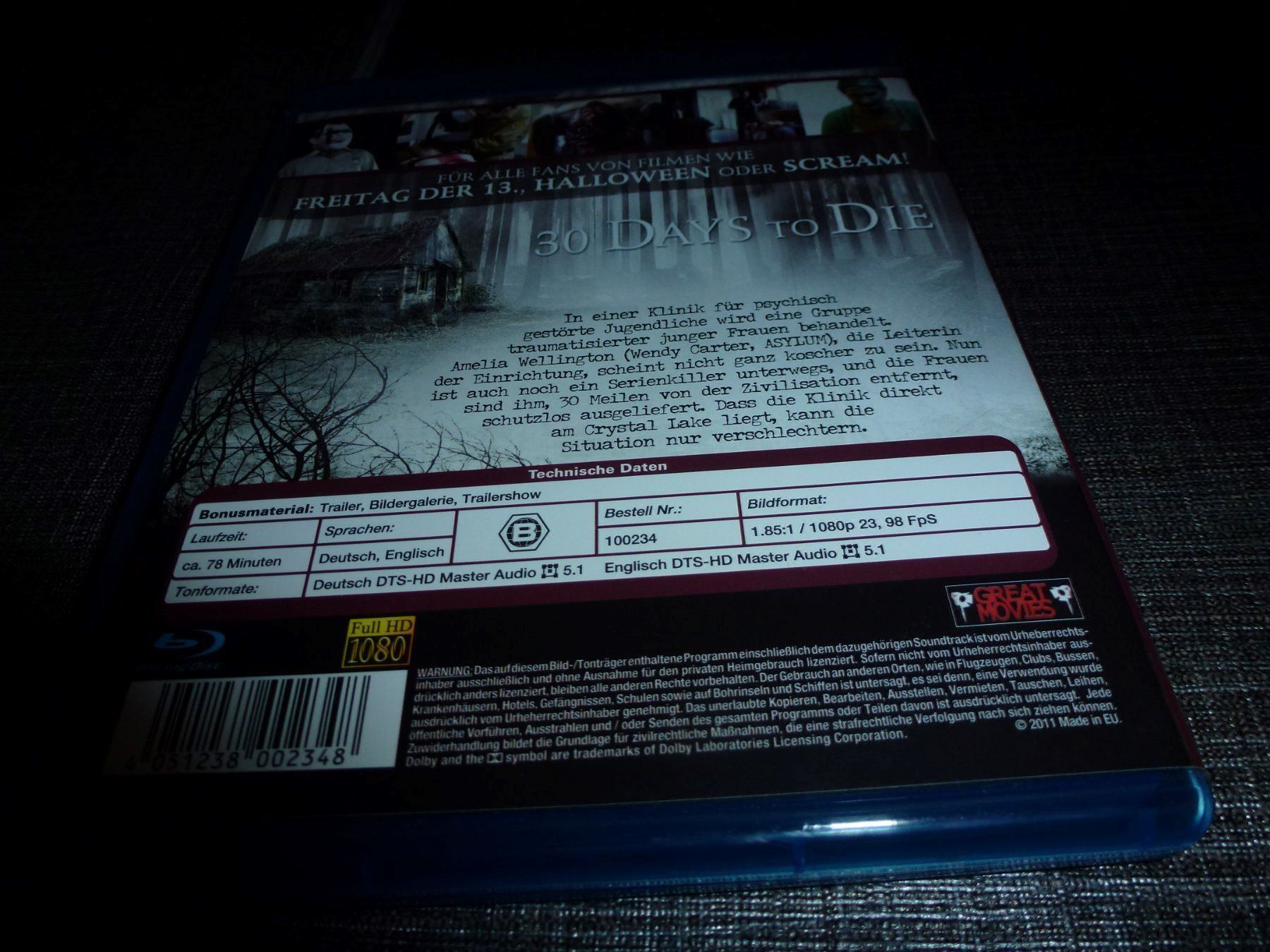 Tutti i DVDs: 30 Days to Die BLU-RAY – Usato da Olten venduto da Disc-Verkauf 2