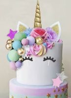 Einhorn Cake Topper, Torten Deko, Kuchen Deko