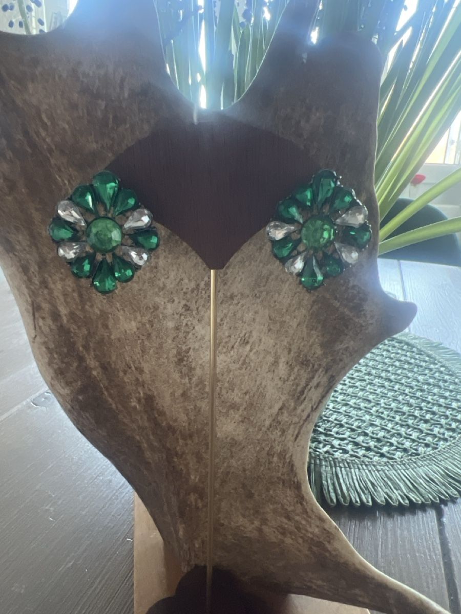 Orecchini pendenti & Orecchini a lobo: Schöne grünliche Ohrringe  – Usato da Seon venduto da Sunny-Schmuck78