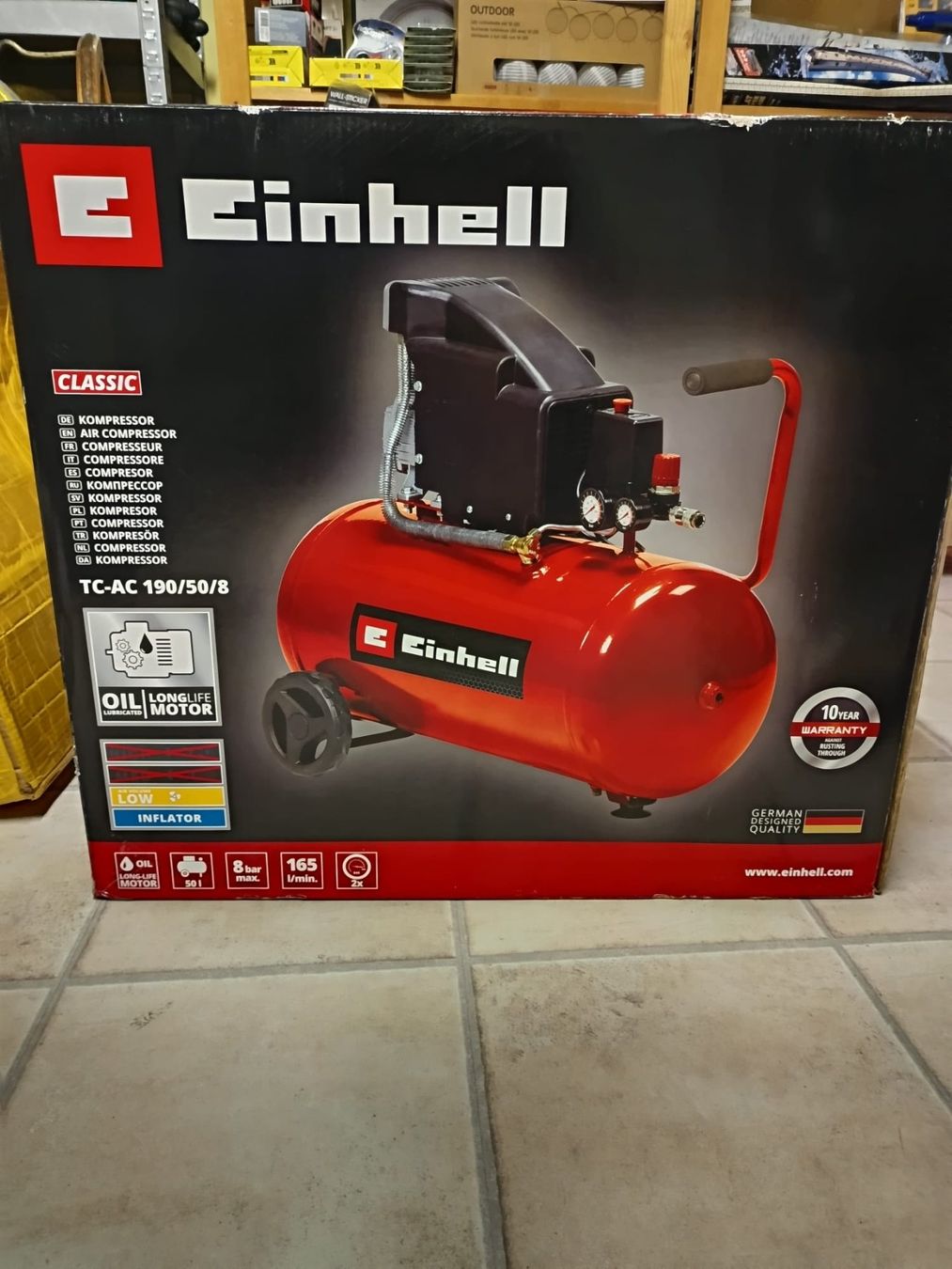Einhell Kompressoren: Neuer Einhell Kompressor 50L. Noch original verpackt. – Neu und originalverpackt aus Buchs SG von sem_vd5r