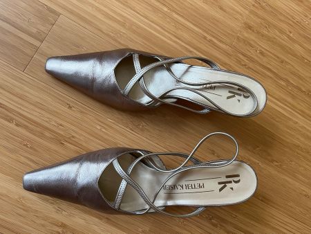 Elegante Abendschuhe matt golden, Peter Kaiser, Gr. 41