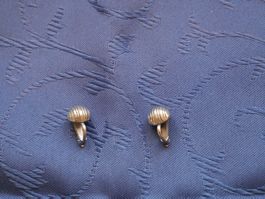 Elegante Ohrclips, Silberlook, Top Zustand, Vintage Look