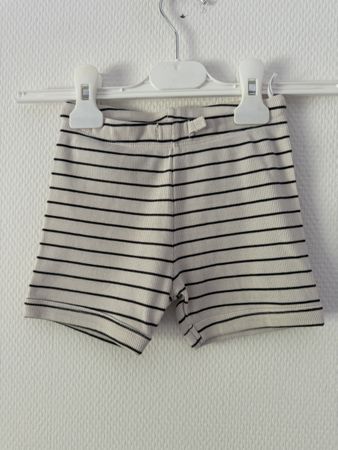 H&M gestreifte Shorts Gr. 92 kurze Hose weiss Strandhose