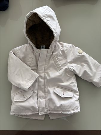 Petit Bateau Parka beige Grösse 86 guter Zustand