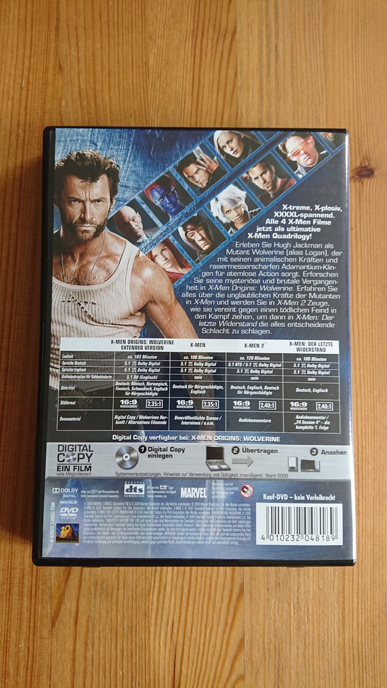Tous les DVDs: X-MEN QUADRILOGY auf DVD – D'occasion à Wilderswil par Exebub 4