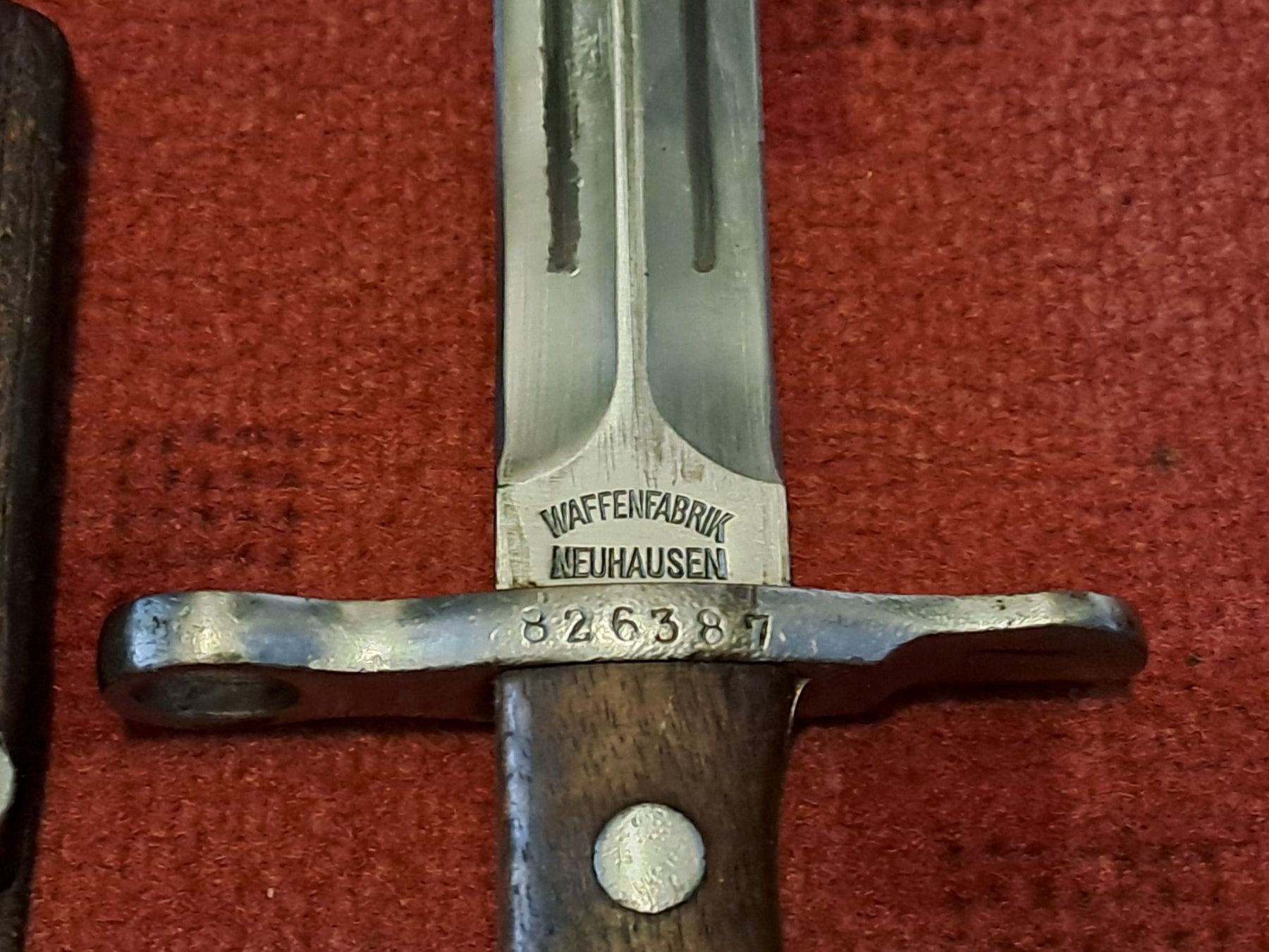Armée suisse Armes blanches: Bajonett mit Lederfrosch – D'occasion à St.Gallen par Infanteriewerk 1