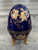 Limoges Porzellan Ei Dose für Schmuck – handbemalt – Vintage