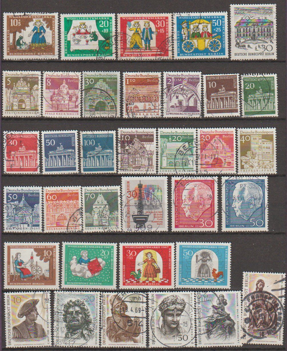 Alle Briefmarken: Berlin divers sujet bon état – Gebraucht aus Crans-Montana von kira56 3