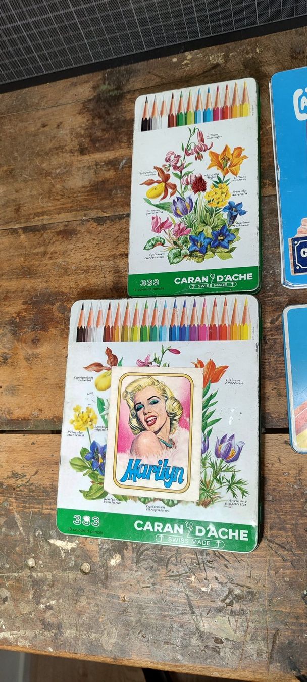 Barattoli: 4 Wunderschöne alte Caran Dache  Farbkasten – Usato da Gelterkinden venduto da MYSTOREFORYOU4460 2