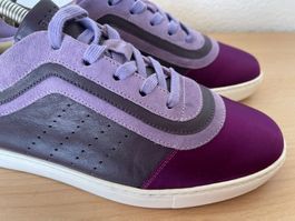 BALLY 39,5 /NP470CHF Sneakers Loafers Suede Leder Burgund