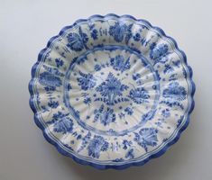 Keramik Porzellan Schale Blau ZT Schüssel Wandteller Delft