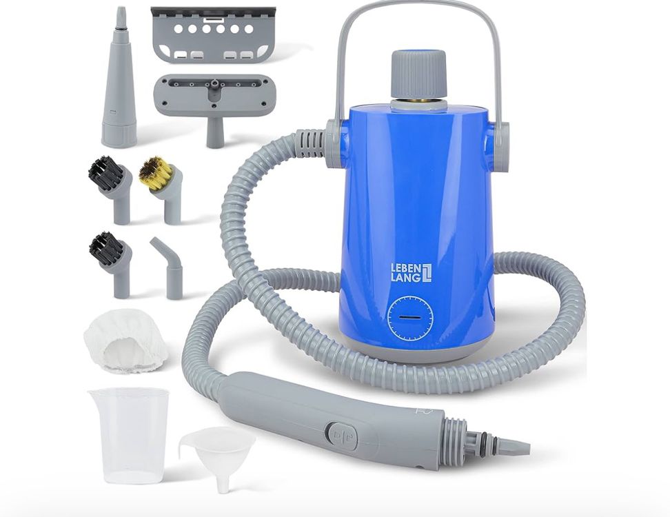 Red Hot Dampfreiniger 1050W - 3,2 Bar Druck Mit 12 Zubehörteilen