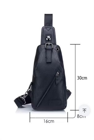 BULLCAPTAIN Mode Herren Leder Brusttaschen