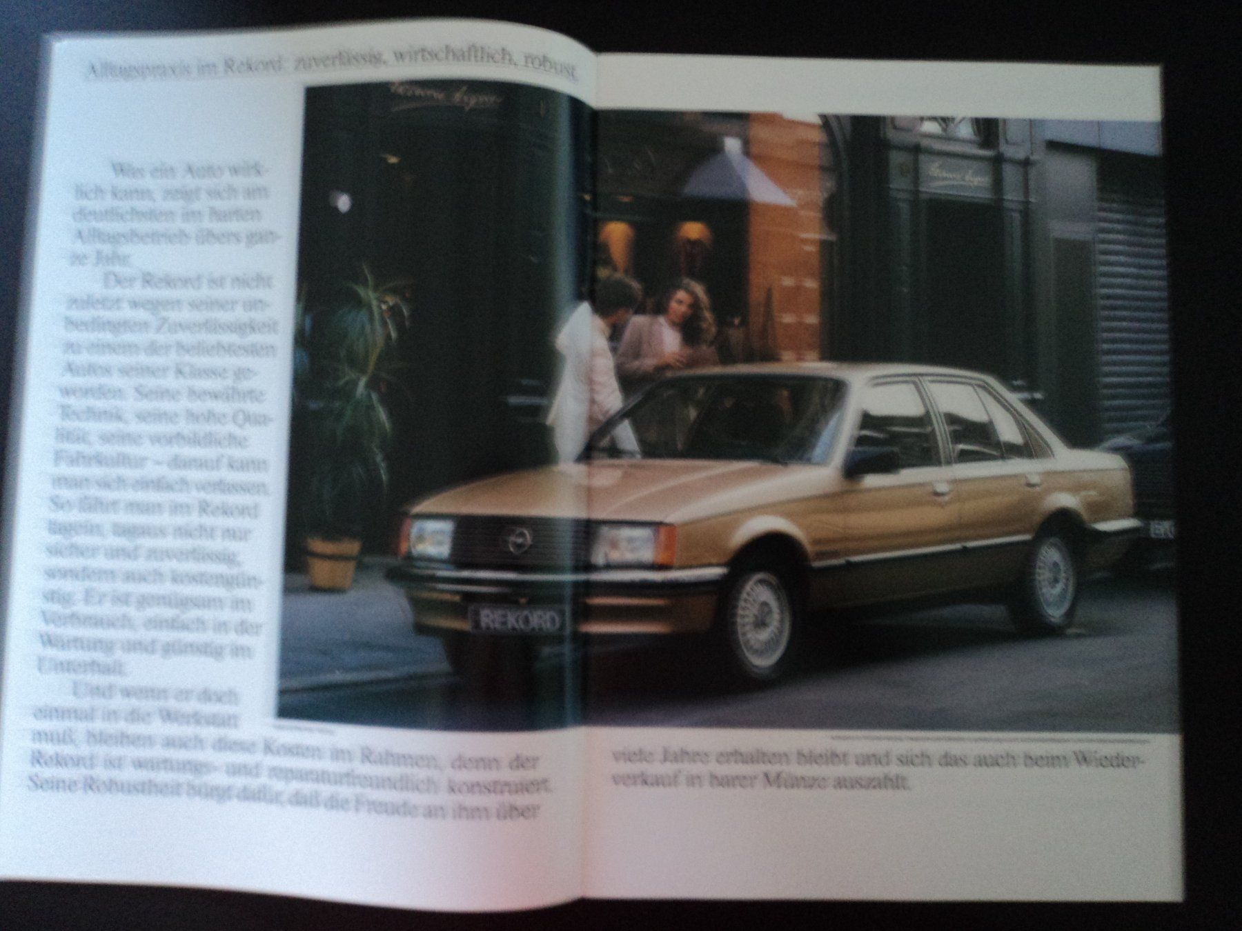 Opel Documenti: Prospekt Opel Rekord 1981 – Usato da Schwarzenburg venduto da modelCARama 3