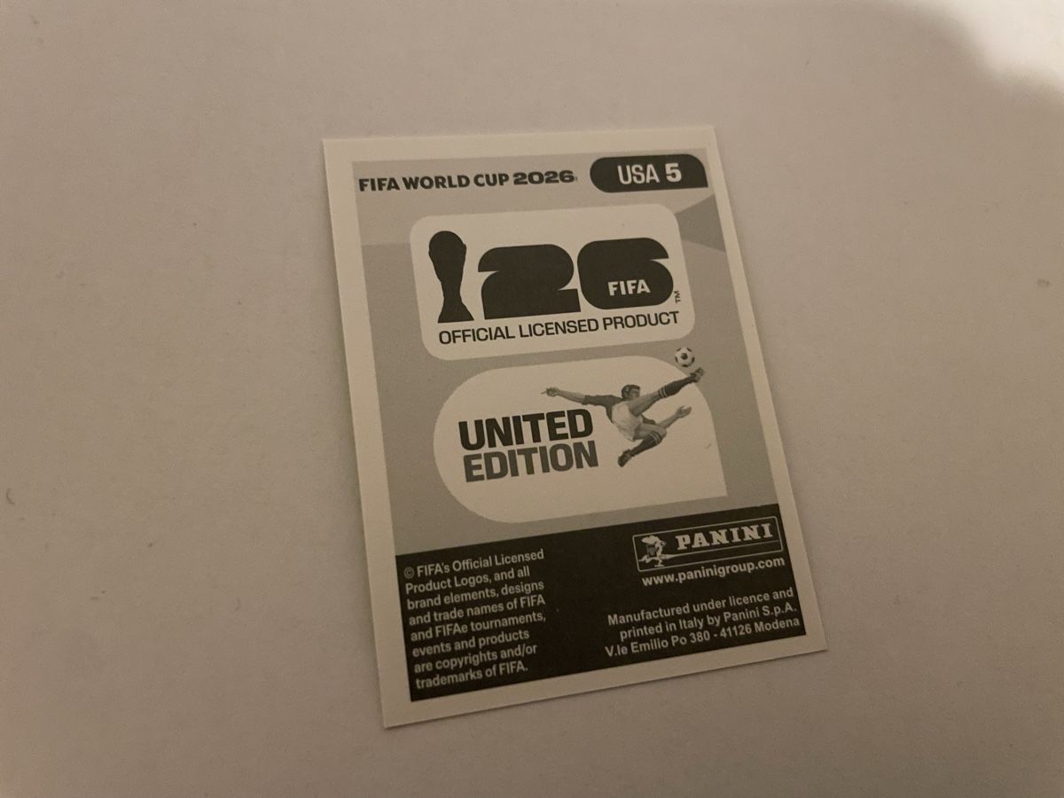 Panini Sammelbilder & Trading cards: FIFA WM 2026 Mark McKenzie USA 5 – Neu (gemäss Beschreibung) aus Winterthur von Cobraforce 1